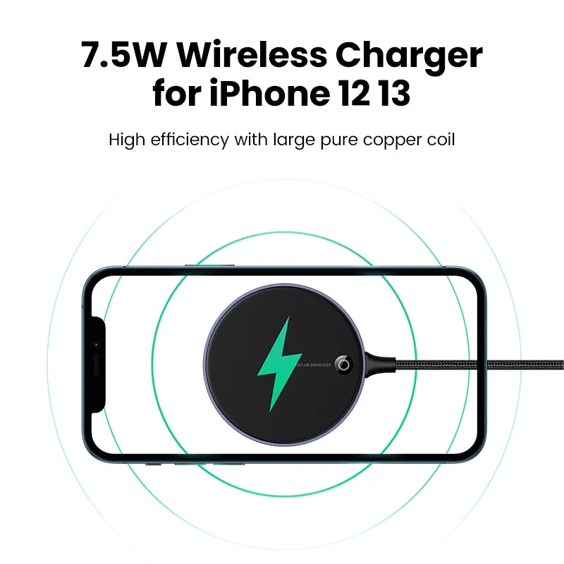 Ugreen Magnetic Wireless Charger iPhone 15 14 13 Pro Max Induction Charging Pad