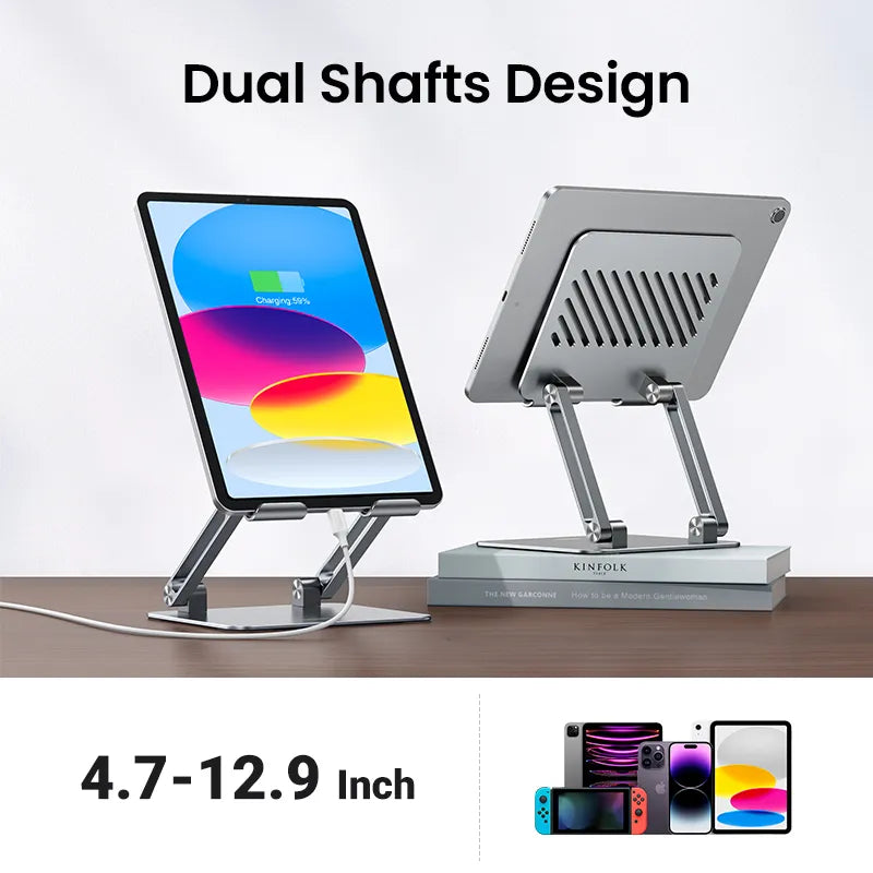 Ugreen Aluminum Tablet Phone Stand for iPad Pro, iPhone, Xiaomi, Laptop Holder