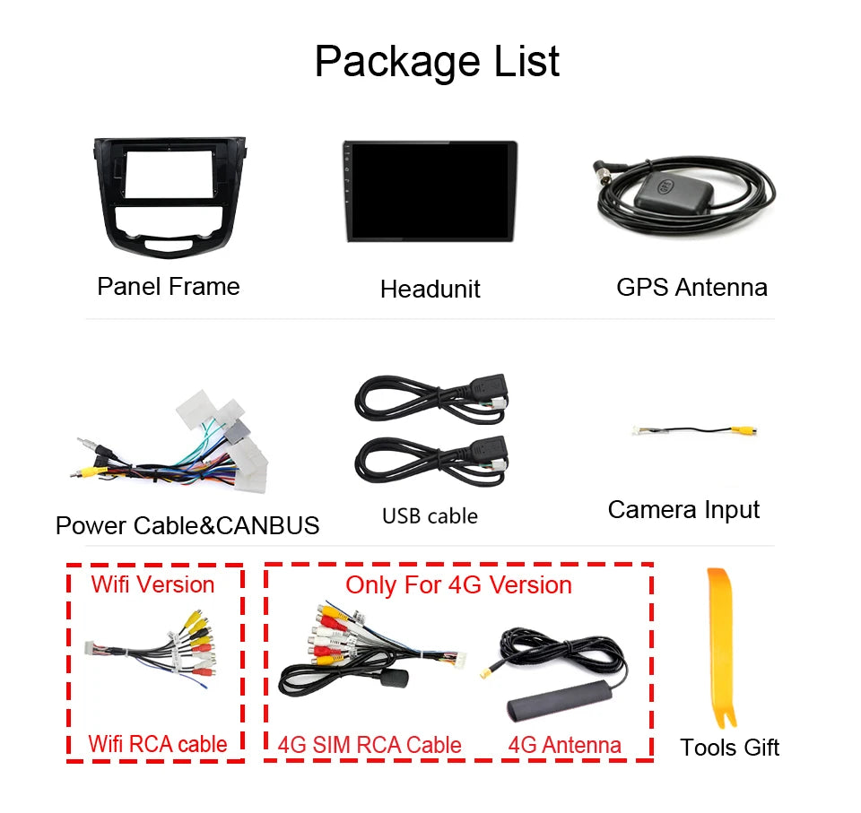 Roadwise Android Car Radio Multimedia Carplay For Nissan Qashqai J11 X-Trail T32 Rogue Dualis 2013-2018 4G Wifi GPS DVD DSP 2Din