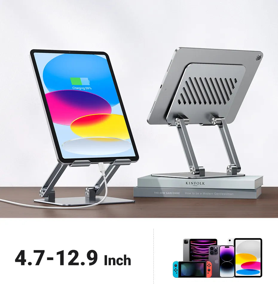 Ugreen Aluminum Tablet Phone Stand for iPad Pro, iPhone, Xiaomi, Laptop Holder