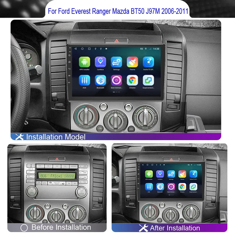 Android Car Radio Multimedia Player For Mazda BT50 BT-50 BT 50 J97M 2006 2007 2008 2010 4G GPS DVD DSP 2 DIN BT Carplay Headunit