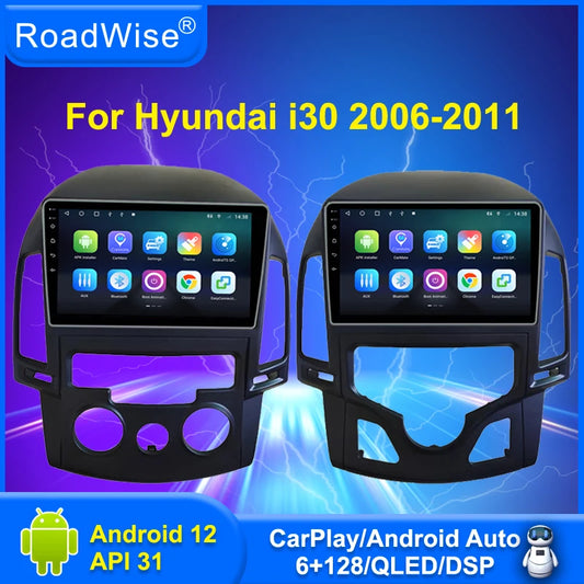 8+256 Android 12 Car Radio For Hyundai i30 2006 2008 2009 2010 2011 Multimedia 4G GPS DSP IPS DVD 2Din Headunit Autoradio Stereo