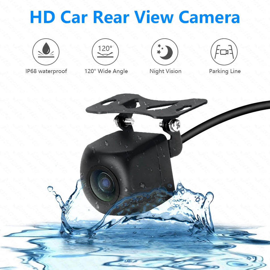 Roadwise 1080P AHD Car Rear View Camera Universal Backup Parking Camera Night Vision Waterproof HD Color For car dvd radio playe