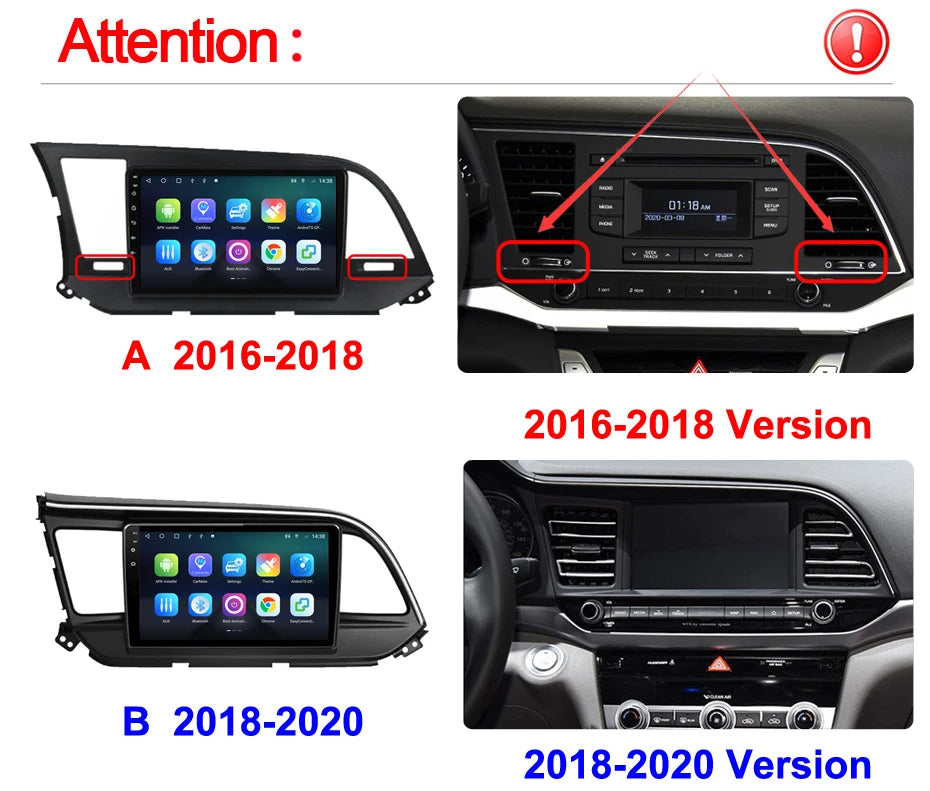 Roadwise 8+256 Android 12 Radio Multimedia Carplay For Hyundai Elantra 6 2016 2017 2018 2019 2020 4G Wifi GPS DVD 2Din Autoradio