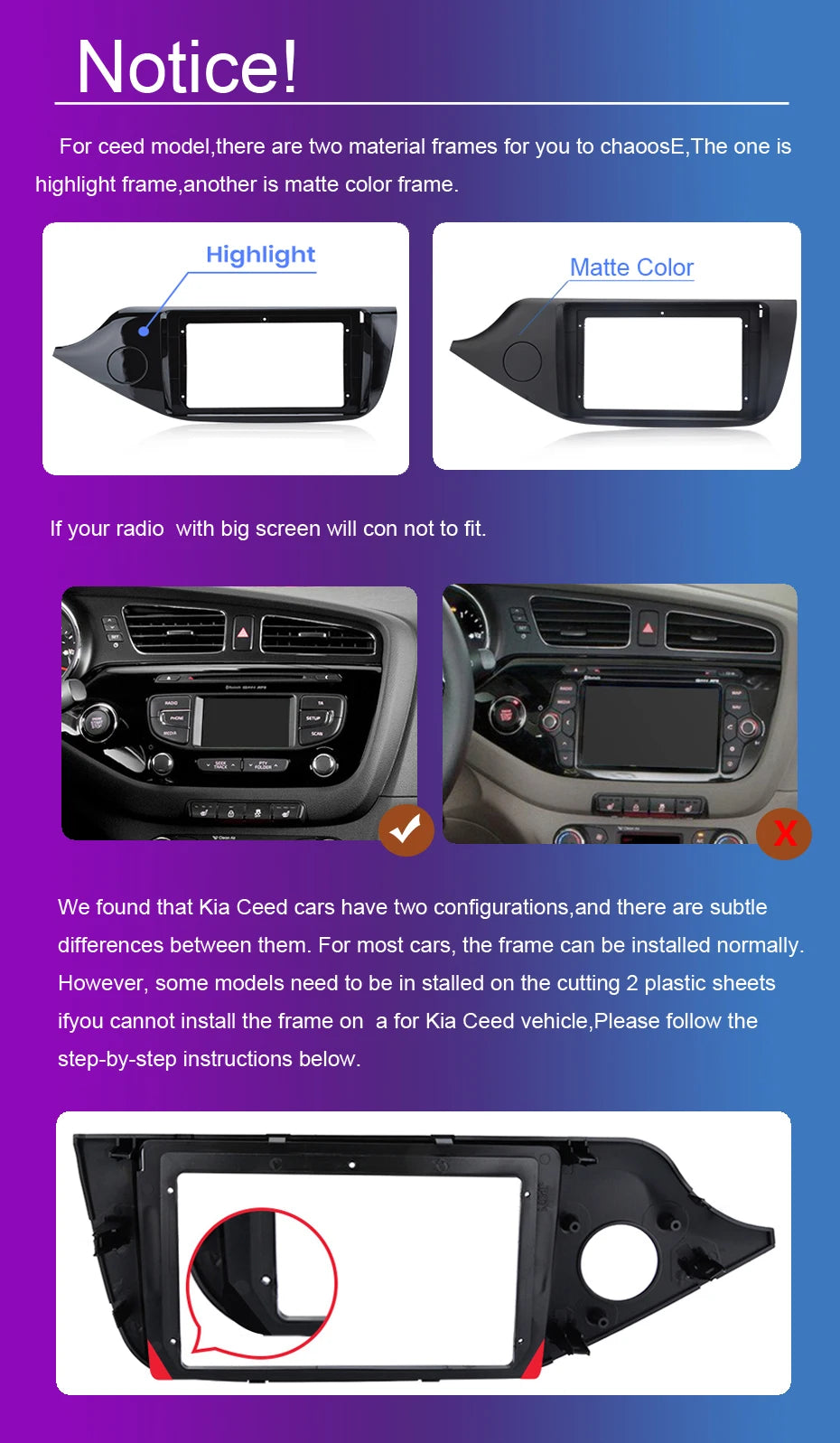 Roadwise 2Din Android Car Radio Multimedia CarPlay For Kia Cee'd Ceed JD 2012 2013 2014 2015 2016 2017 2018 4G GPS DVD autoradio