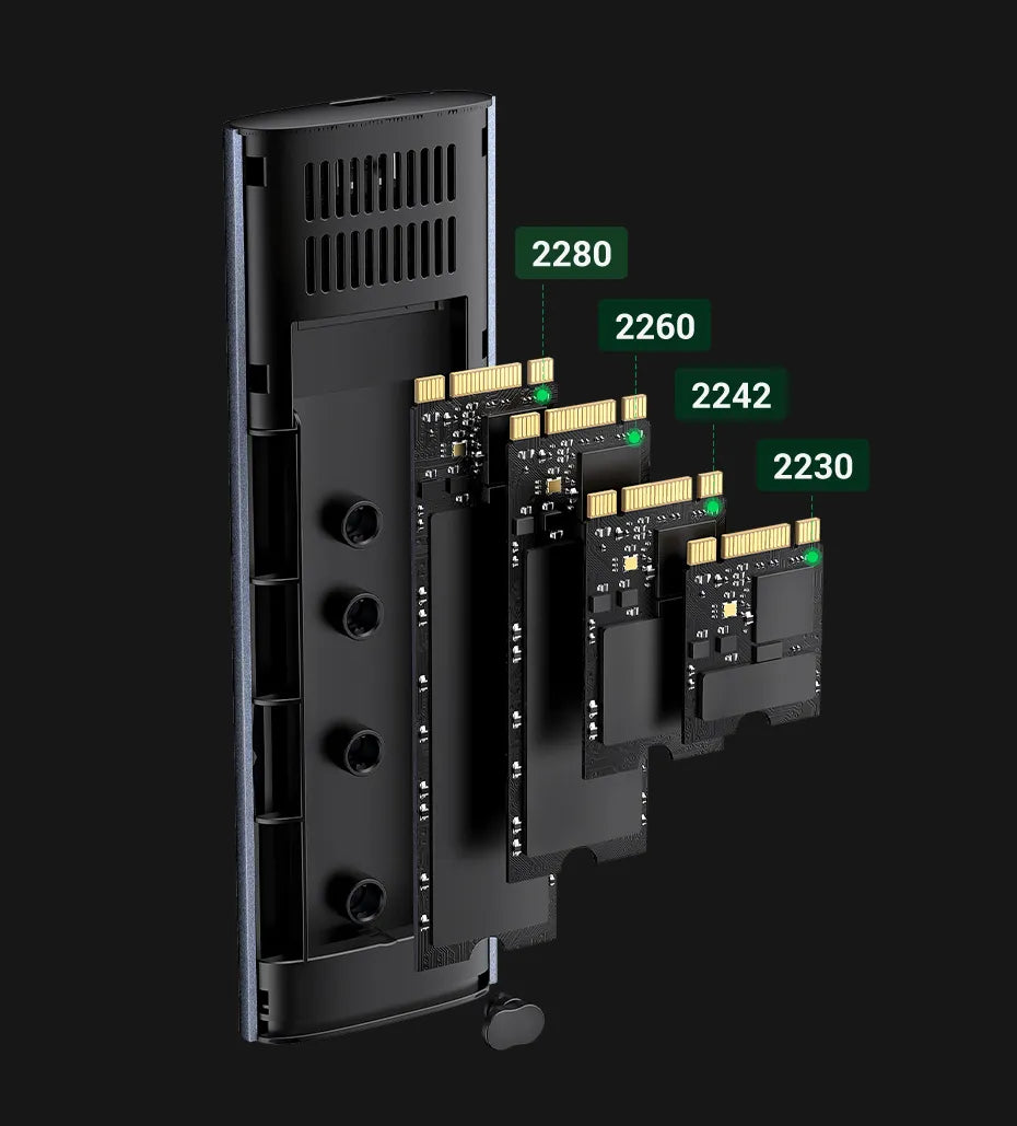 Ugreen M2 SSD Case NVMe SATA Dual Protocol to USB-C 3.1 Adapter Disk Box