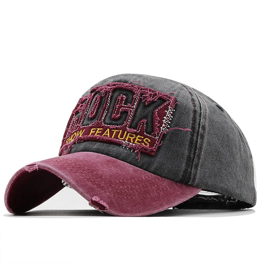 New Baseball Cap Mesh Rock Snapback Adjustable Cotton Hip Hop Casual Unisex Hat