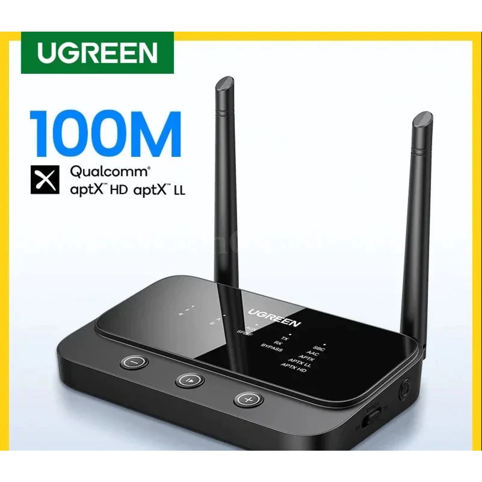 Ugreen 100M Long Range Bluetooth 5.0 Transmitter Receiver Aptx Ll Hd Tv Home 301635