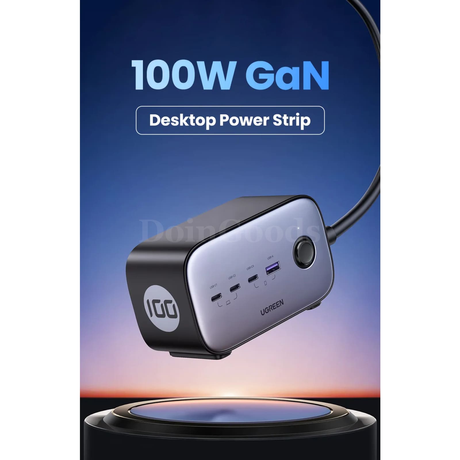Ugreen 100W Fast Gan Desktop Charger Power Strip Charging Station Macbook Iphone 301635