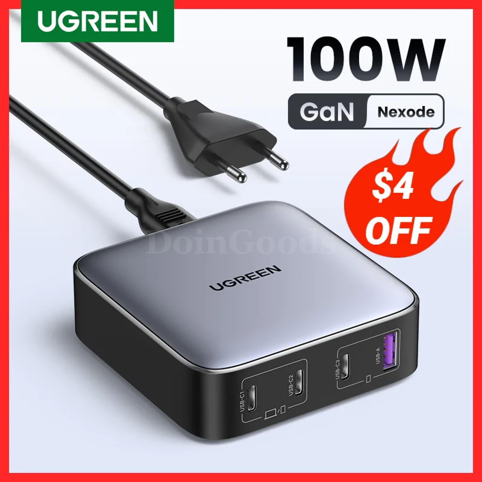 Ugreen 100W Gan Charger 4-In-1 Desktop Laptop Fast Adapter Iphone Pro Max Xiaomi 301635