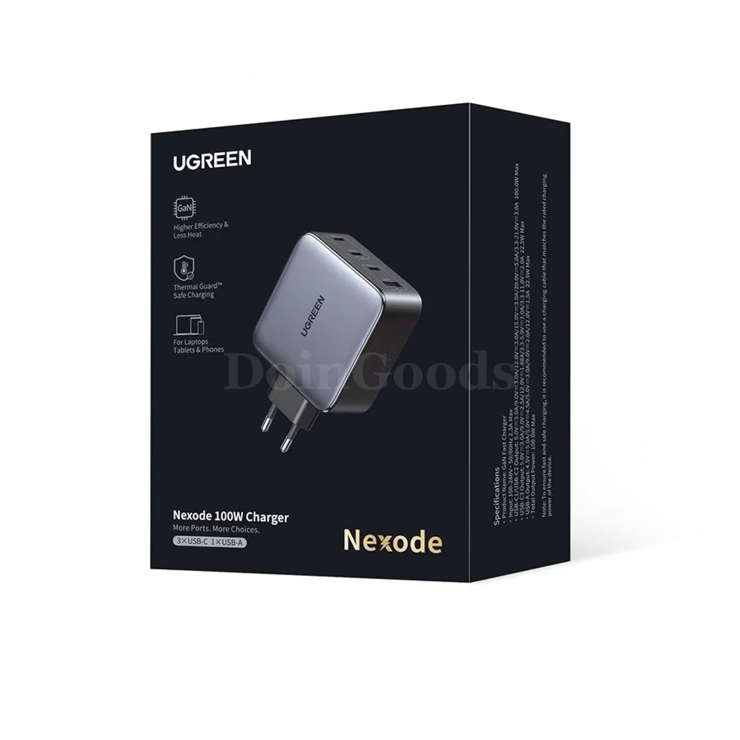 Ugreen 100W Gan Usb Charger Fast Charging Type C Pd Macbook Iphone 15 14 Xiaomi 301635