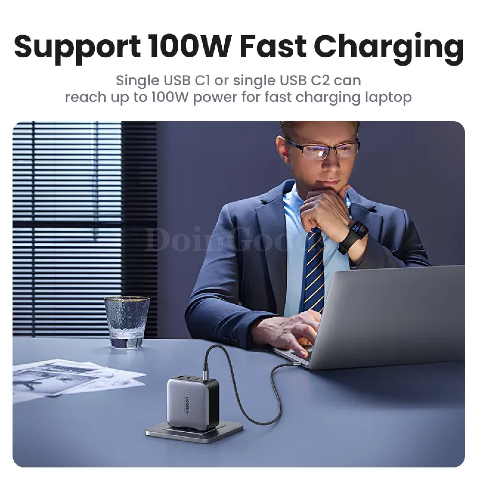 Ugreen 100W Gan Usb Charger Fast Charging Type C Pd Macbook Iphone 15 14 Xiaomi 301635