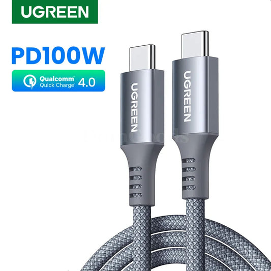 Ugreen 100W Usb C Fast Charging Cable For Iphone 15 Macbook Pro 5A E-Marker Chip 301635