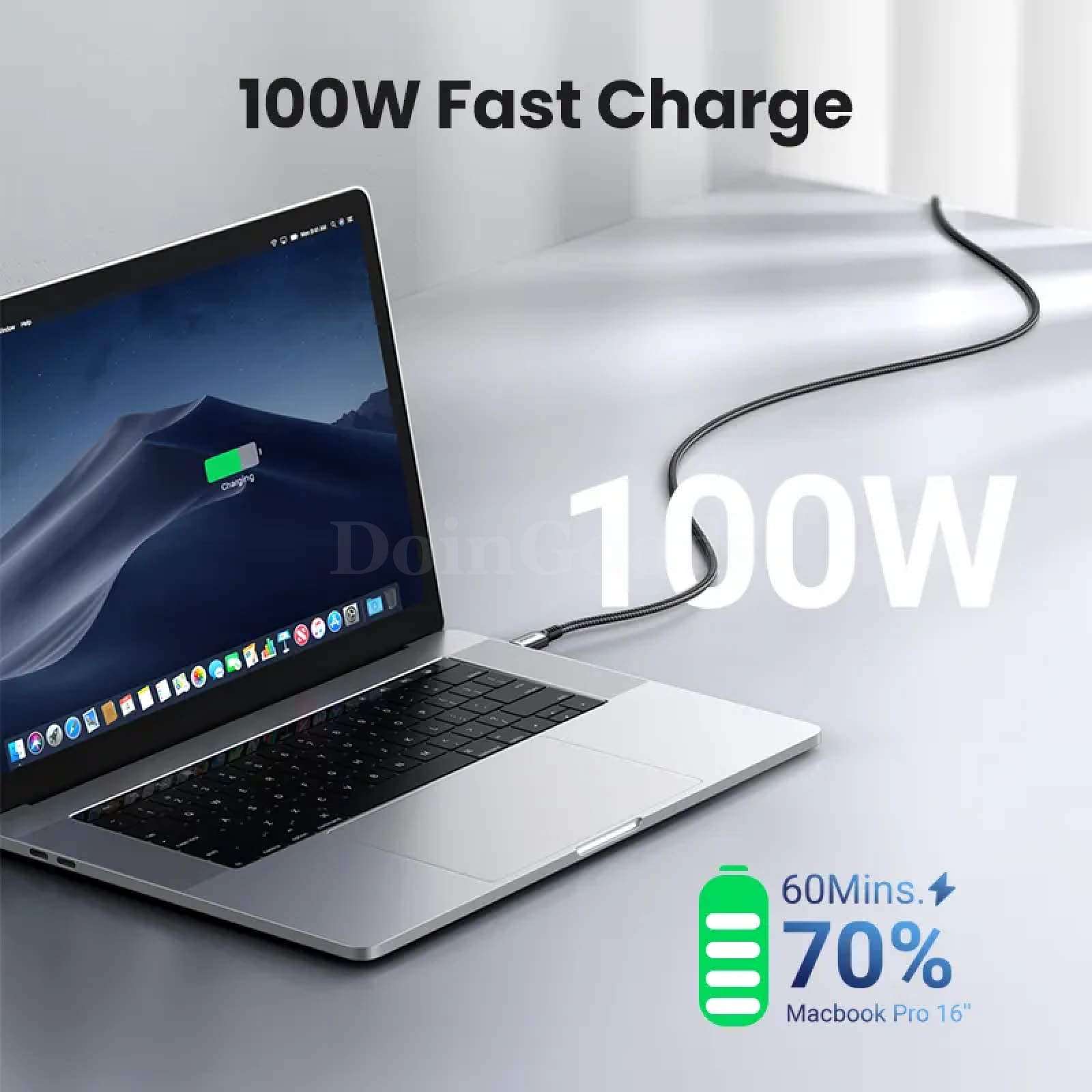 Ugreen 100W Usb C To Cable Fast Charge Qc4.0 For Iphone 15 14 Macbook Samsung 301635