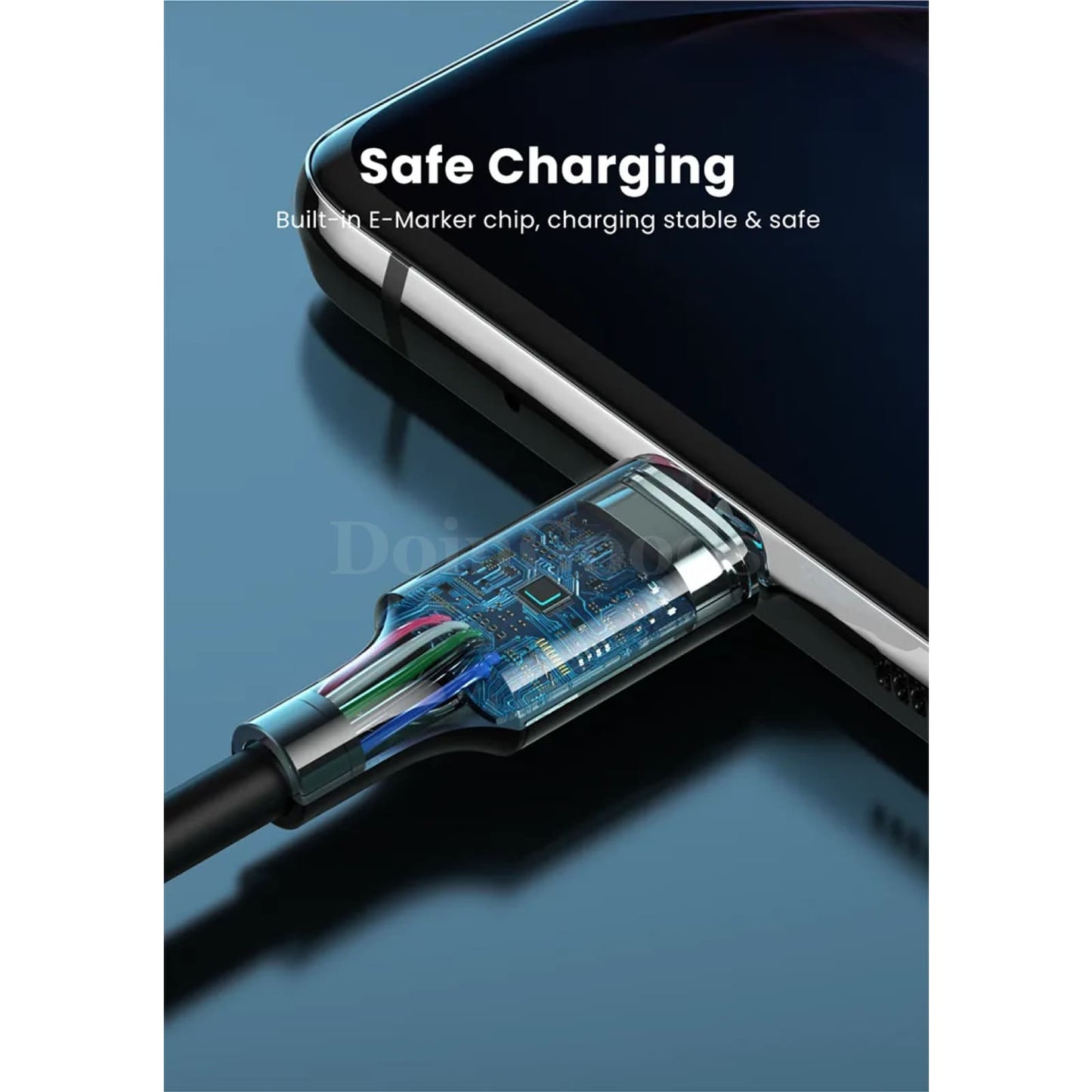 Ugreen 100W Usb Type C Cable Macbook Samsung Xiaomi 1.5M 5A E-Marker Chip Fast 301635