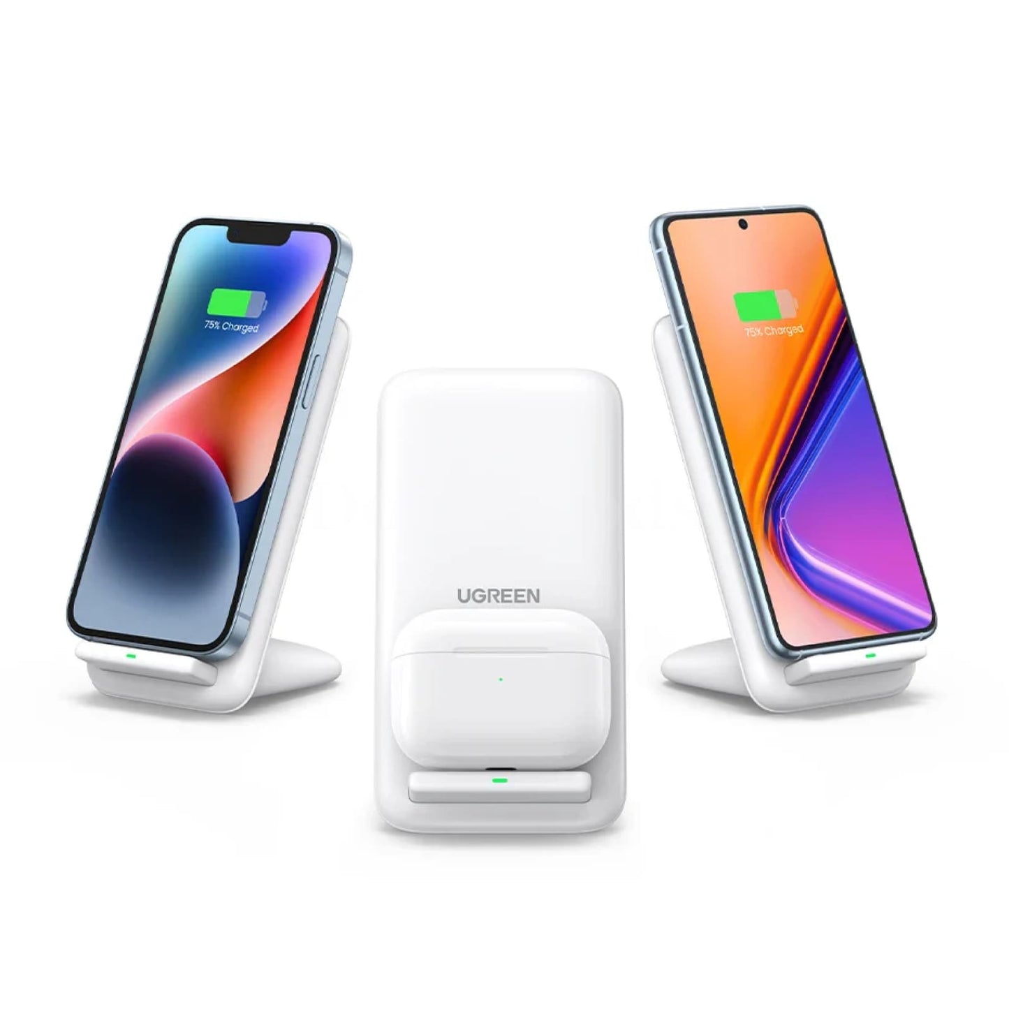 Ugreen 15W Wireless Charger Stand For Iphone 14 Pro Max Samsung Airpods 301635