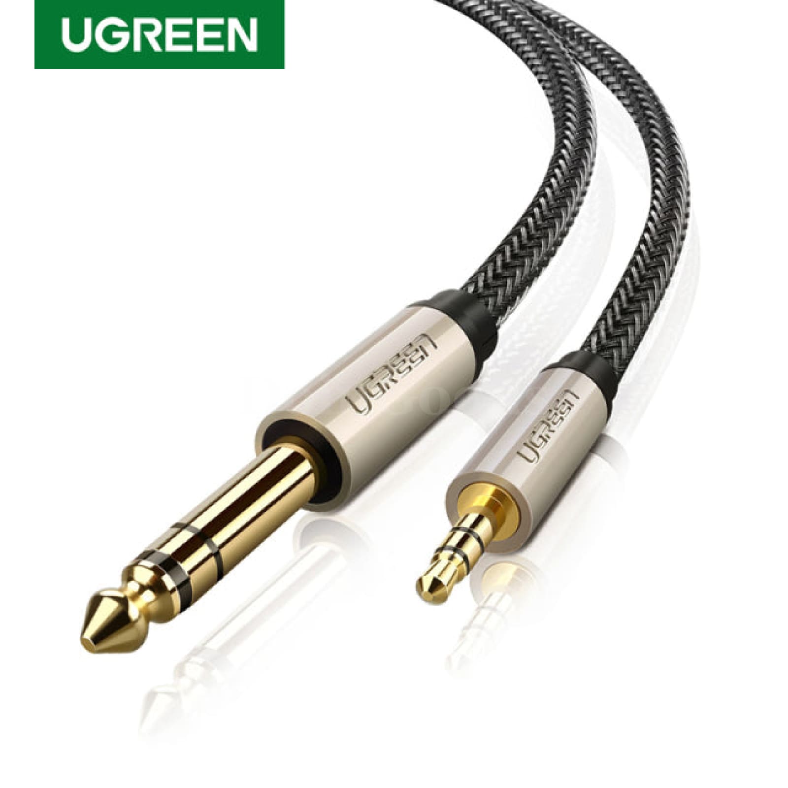 Ugreen 1/8 To 1/4 Inch Stereo Plug Cable Male 3.5Mm 6.35Mm Jack Audio Cord To 6.5Mm / 1M 301635