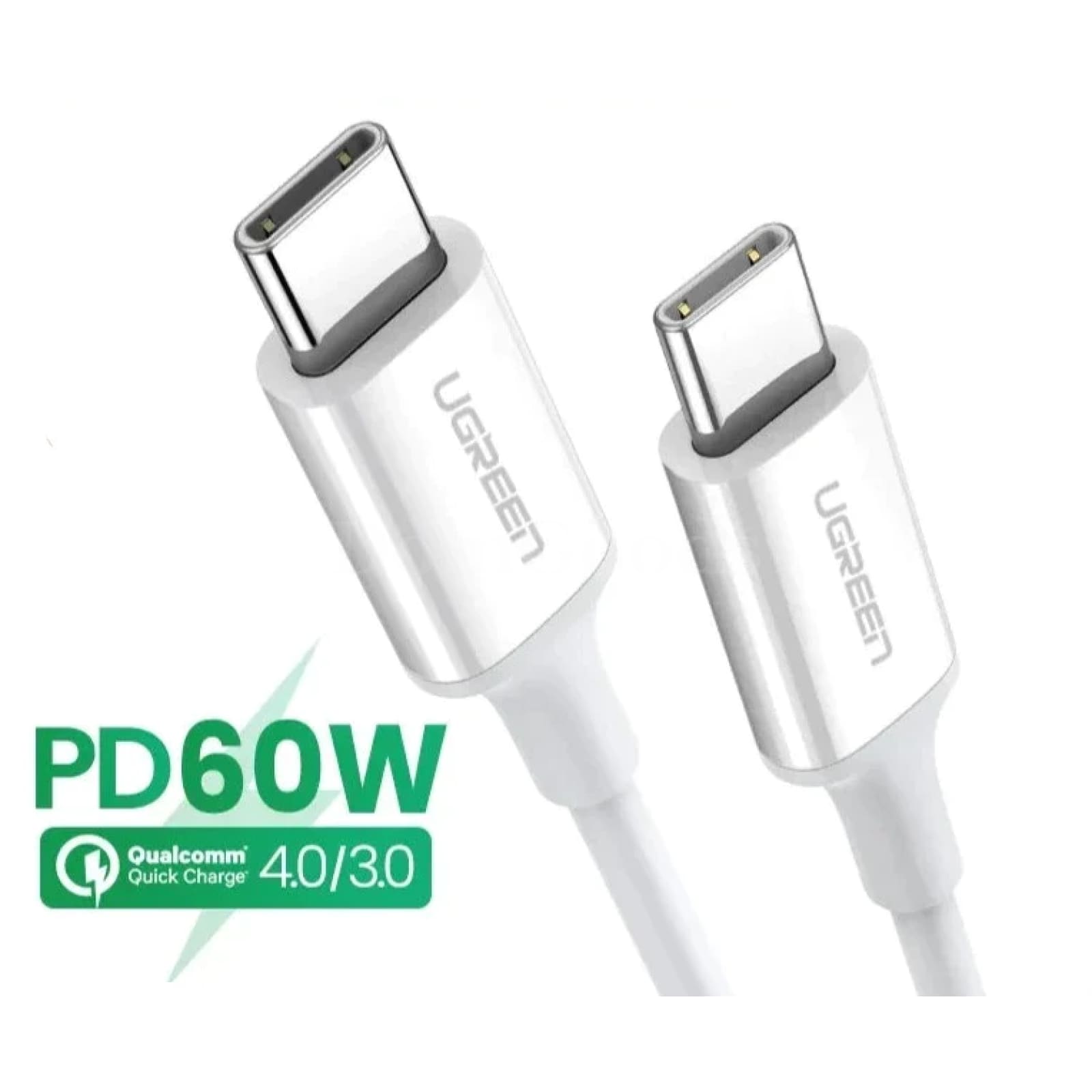 Ugreen 2 Pack Usb C Cable 60W 3A Quick Charge 4.0 Samsung Macbook Ipad Pro 301635