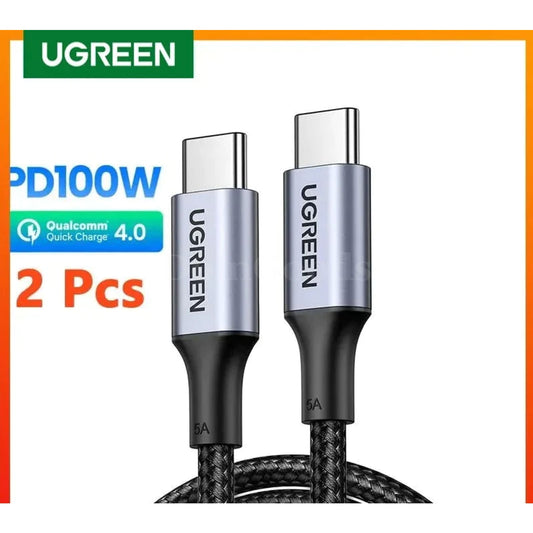 Ugreen 2 Pack Usb C To Cable Pd 100W/60W Fast Charging Macbook Xiaomi Samsung 301635