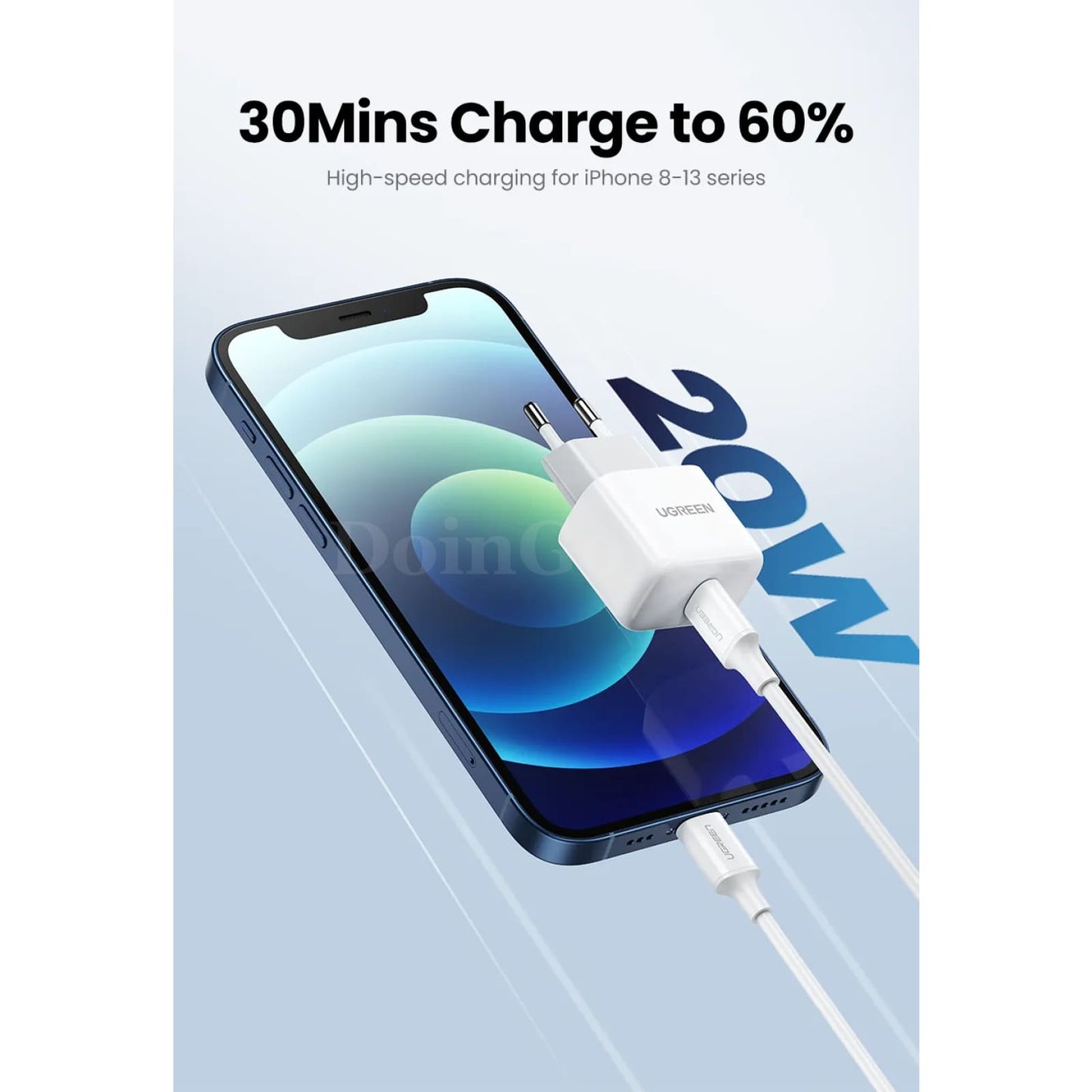 Ugreen 20W Usb Type C Pd Fast Charger Quick Charge 4.0 For Iphone Xiaomi Huawei 301635