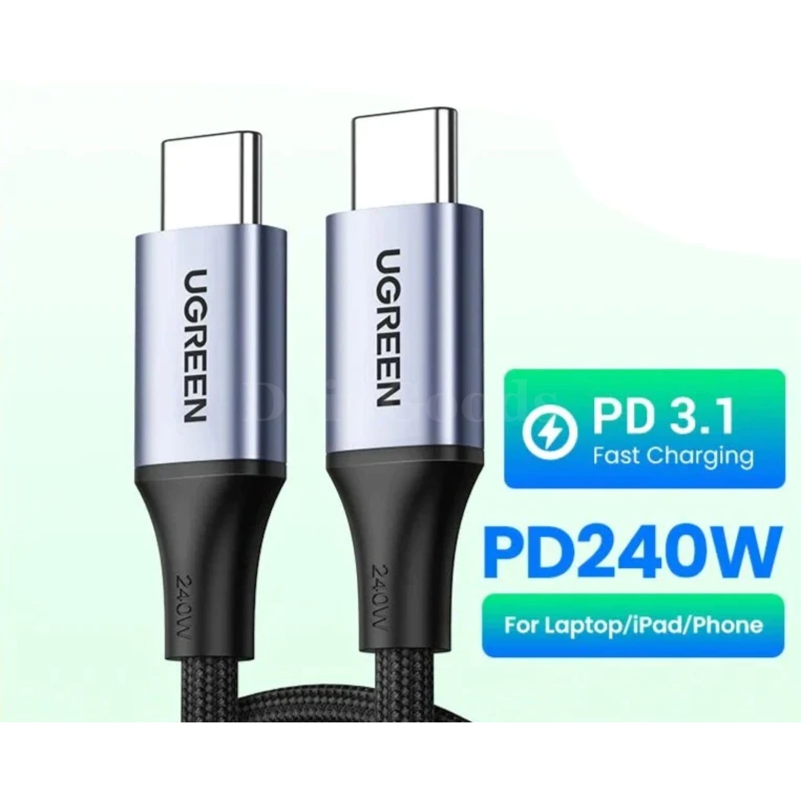 Ugreen 240W Usb Type C Cable 5A Supercharge Pd3.1 Iphone Samsung Nintendo Switch 301635