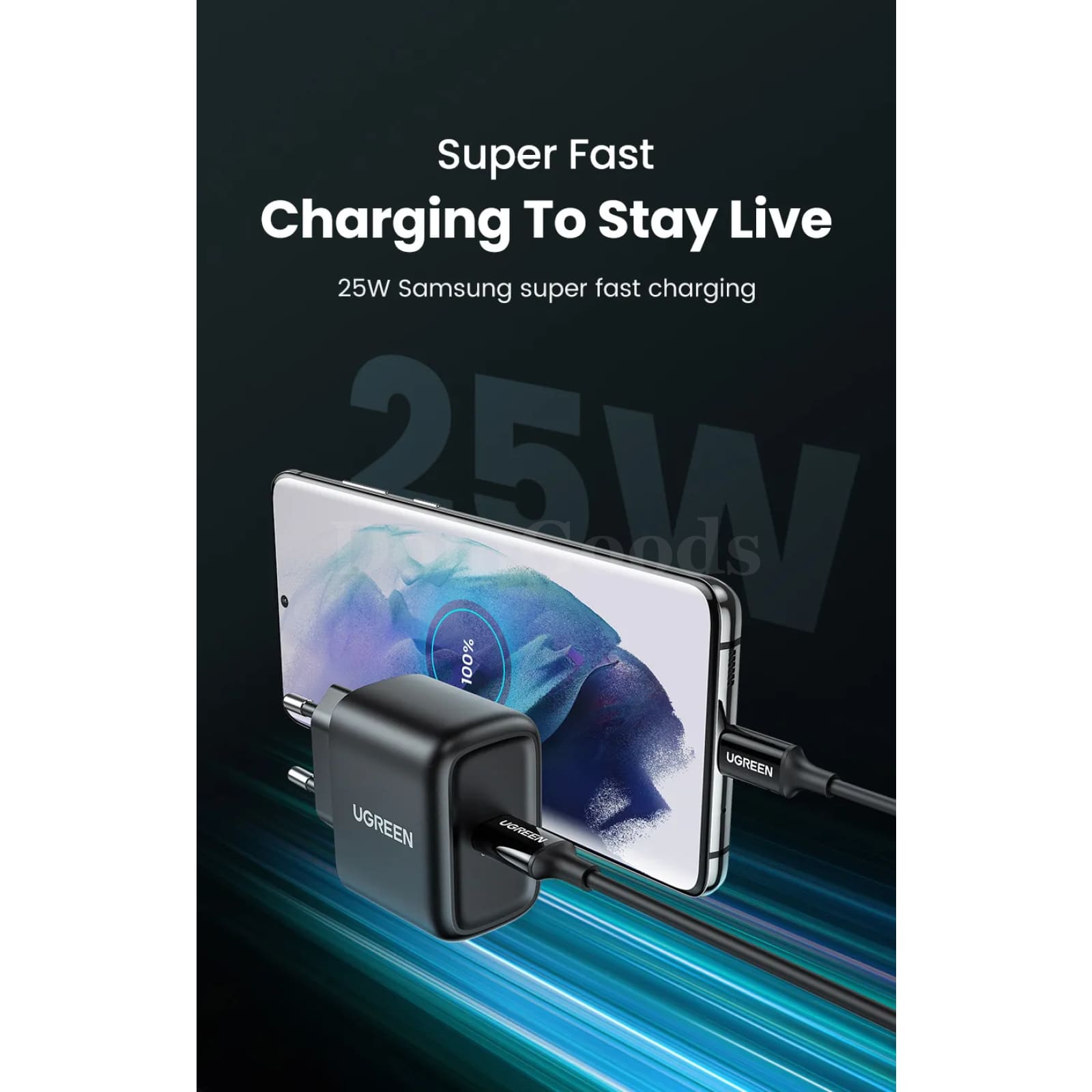 Ugreen 25W Usb C Charger Portable Type Pd Fast Charging Samsung Xiaomi Tablet 301635