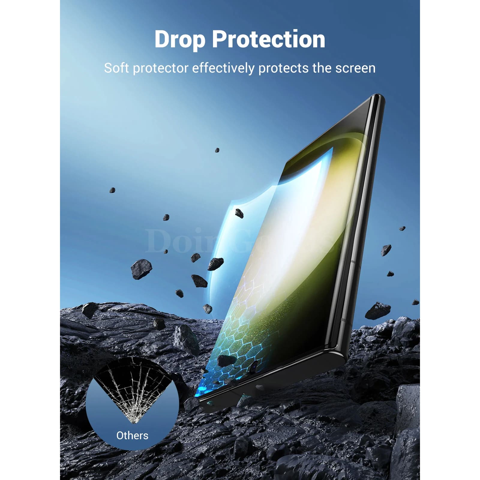 Ugreen 2Pcs Screen Protector Samsung Galaxy S23 Ultra Full Cover Hydrogel Film 301635