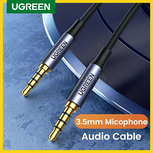 Ugreen 3.5Mm Aux Cable 4 Pole Trrs Male To Hifi Stereo With Mic Support 301635