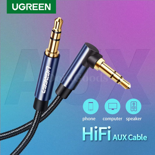 Ugreen 3.5Mm Male Audio Jack Aux Cable For Car Headphones Mp3/4 And Phones 301635