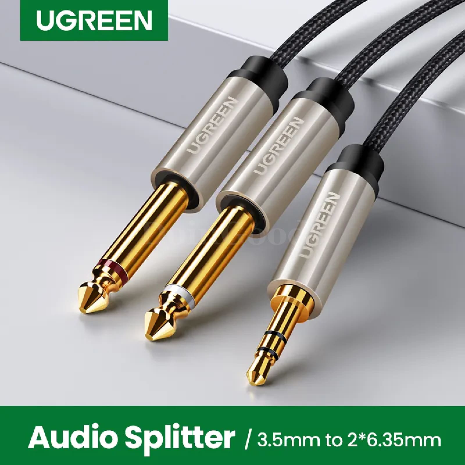 Ugreen 3.5Mm To 6.35Mm Audio Adapter Cable Gold-Plated Jack Male 6.5Mm Mixer Amp 301635