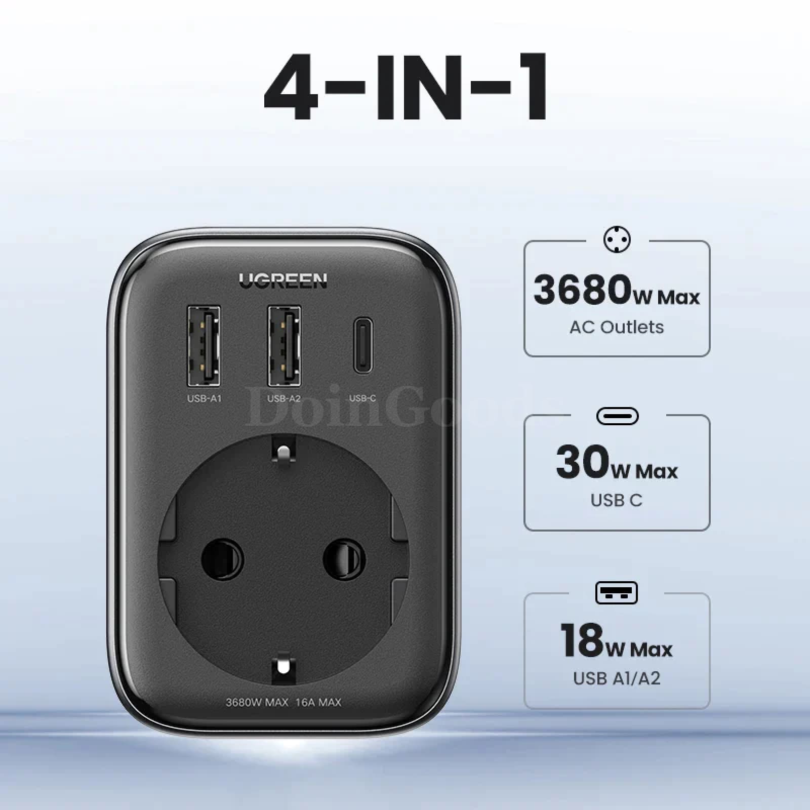 Ugreen 30W Gan Pd Charger Ac Outlets Mobile Phone Iphone 15 14 Xiaomi Usb Wall 301635