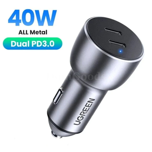 Ugreen 36W Quick Charge 4.0/3.0 Usb Car Charger Type C Pd For Iphone 14 13 12 Xiaomi 301635