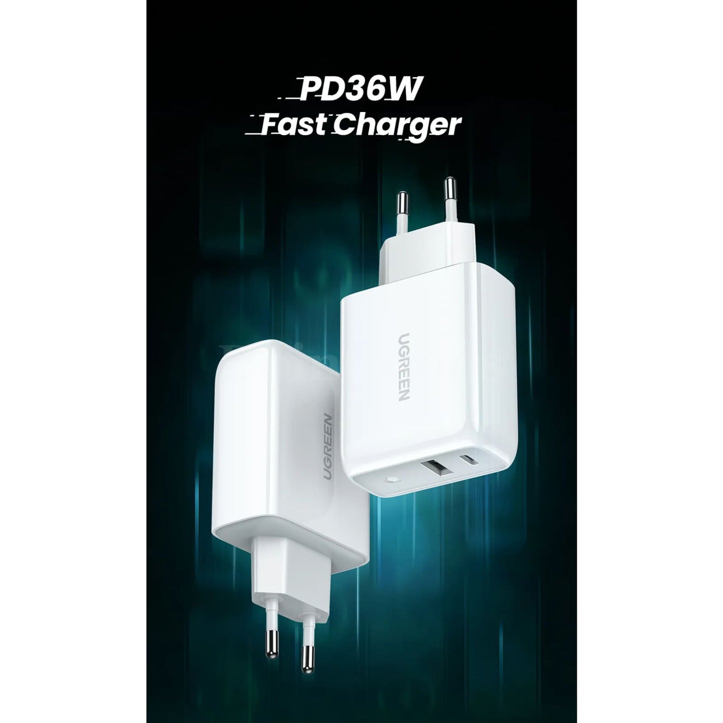 Ugreen 38W Fast Usb Charger Qc 4.0/3.0 Type C Pd For Iphone 14 13 301635