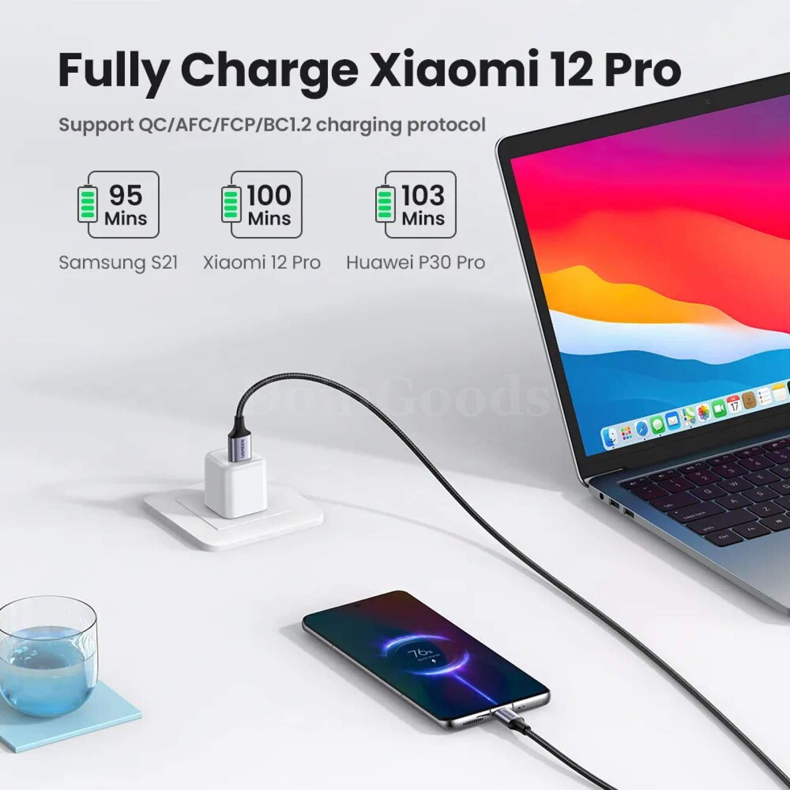 Ugreen 3A Usb Type C Cable Fast Charging Realme Xiaomi Samsung S21 Ipad Poco 301635
