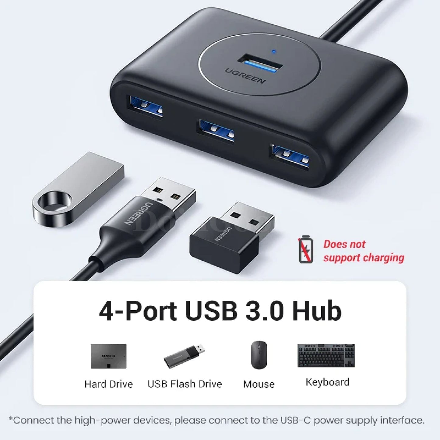 Ugreen 4 Ports Usb 3.0 Hub 5Gbps Splitter Macbook Pro Air Surface Pc Hard Drives 301635