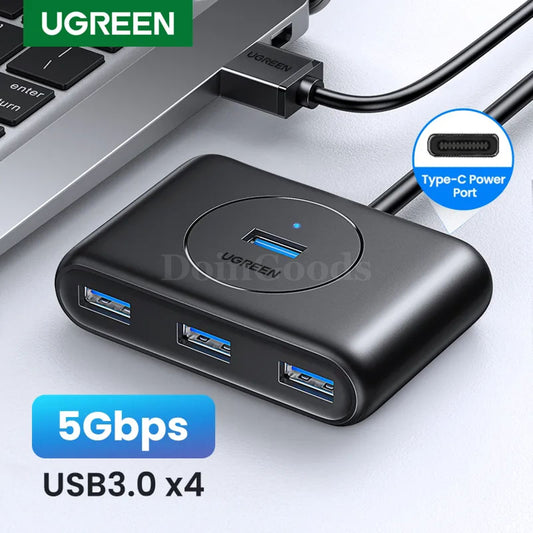 Ugreen 4 Ports Usb 3.0 Hub 5Gbps Splitter Macbook Pro Air Surface Pc Hard Drives 301635