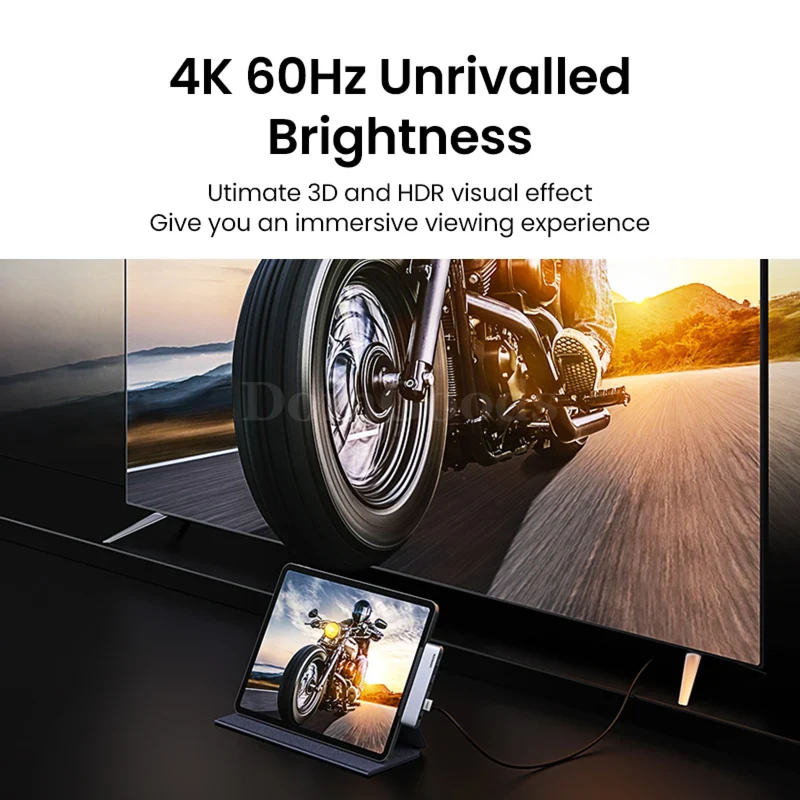 Ugreen 4K@60Hz Usb Type C 3.1 Hub Hdmi 2.0 3.0 Pd 100W 3.5Mm Ipad Pro Air 301635