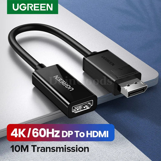 Ugreen 4K Displayport Dp To Hdmi Adapter 1080P Display Port Cable Converter Pc 301635