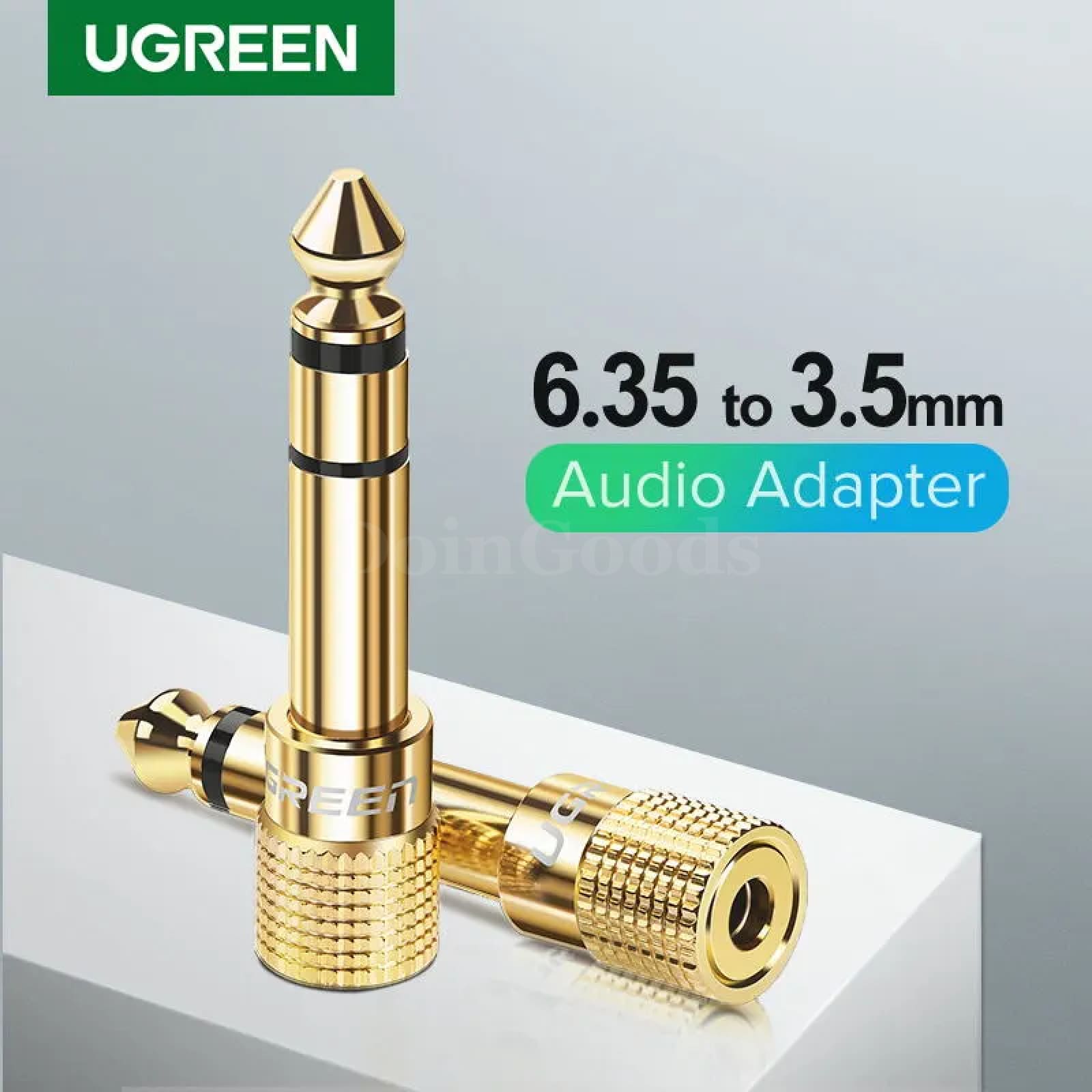 Ugreen 6.35Mm Male 3.5Mm Female Speaker Connector Audio Guitar Jack Aux 301635