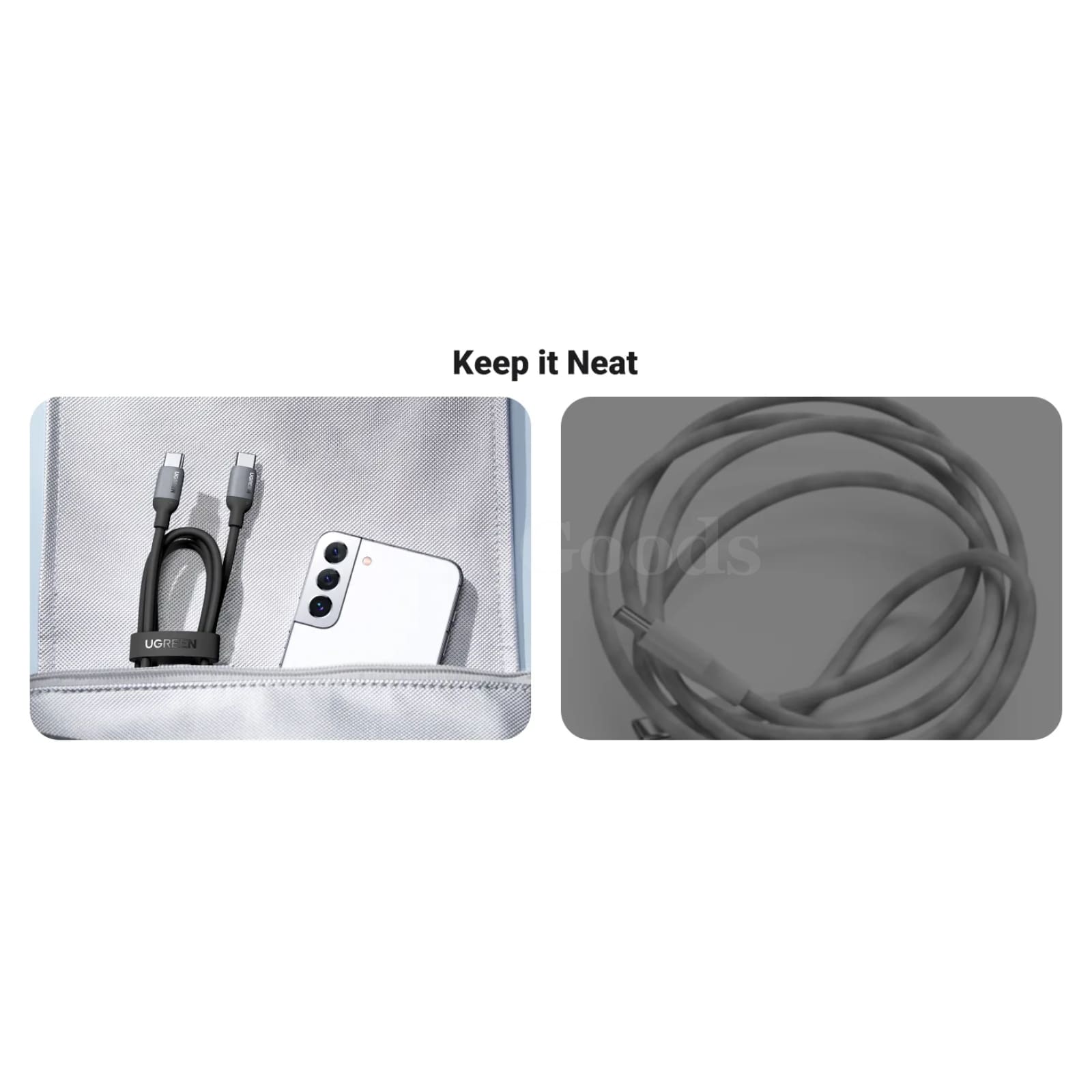 Ugreen 60W 100W Usb C To Cable For Iphone 15 Macbook Xiaomi Samsung Liquid 301635