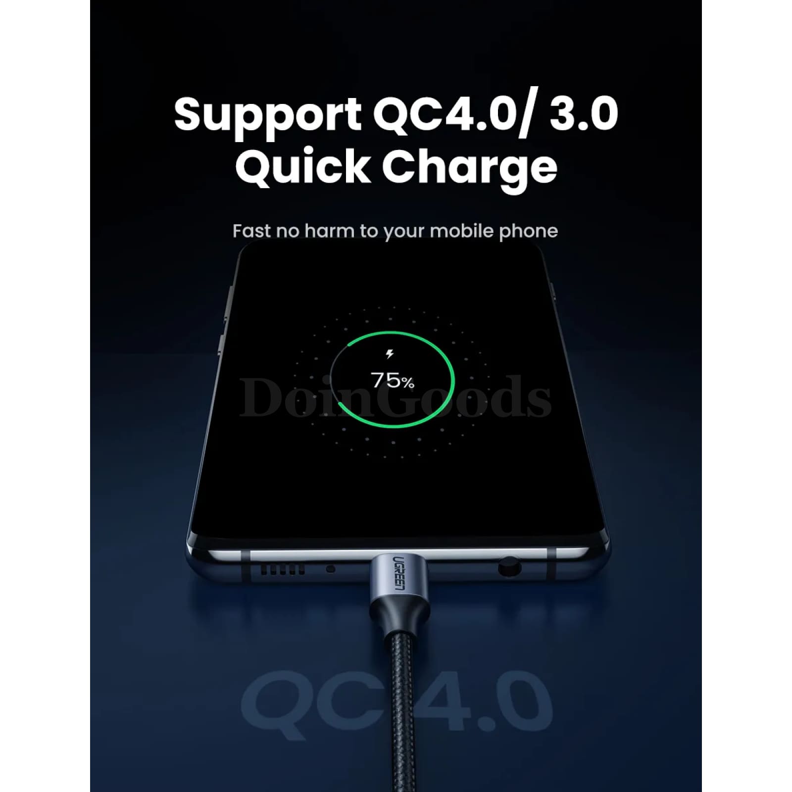 Ugreen 60W 100W Usb Type C To Cable For Macbook Ipad Samsung Xiaomi Pd 3A Fast 301635