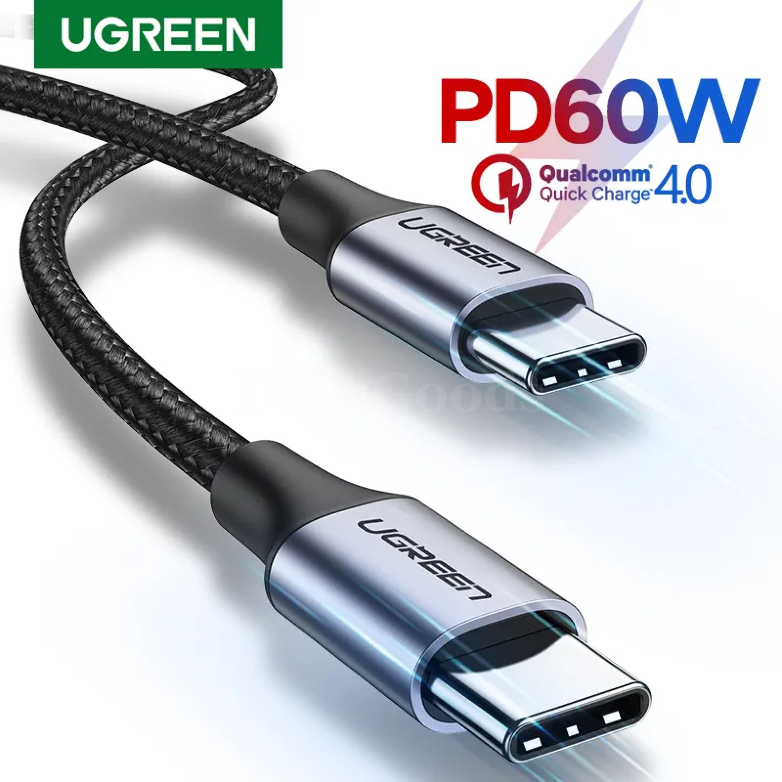 Ugreen 60W 100W Usb Type C To Cable For Macbook Ipad Samsung Xiaomi Pd 3A Fast 301635