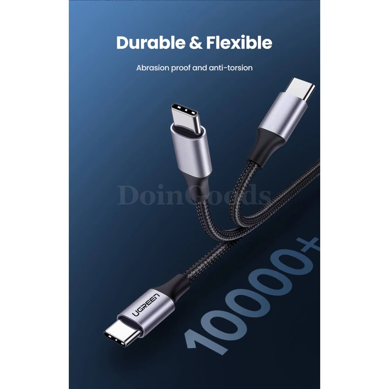 Ugreen 60W 100W Usb Type C To Cable For Macbook Ipad Samsung Xiaomi Pd 3A Fast 301635