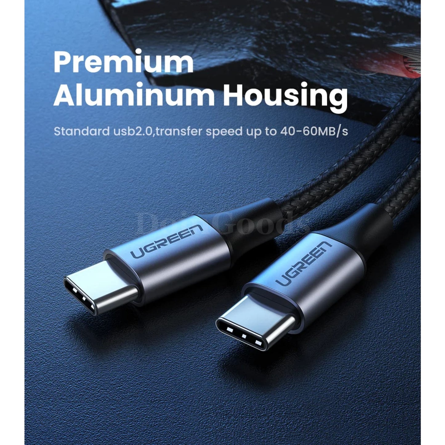 Ugreen 60W 100W Usb Type C To Cable For Macbook Ipad Samsung Xiaomi Pd 3A Fast 301635