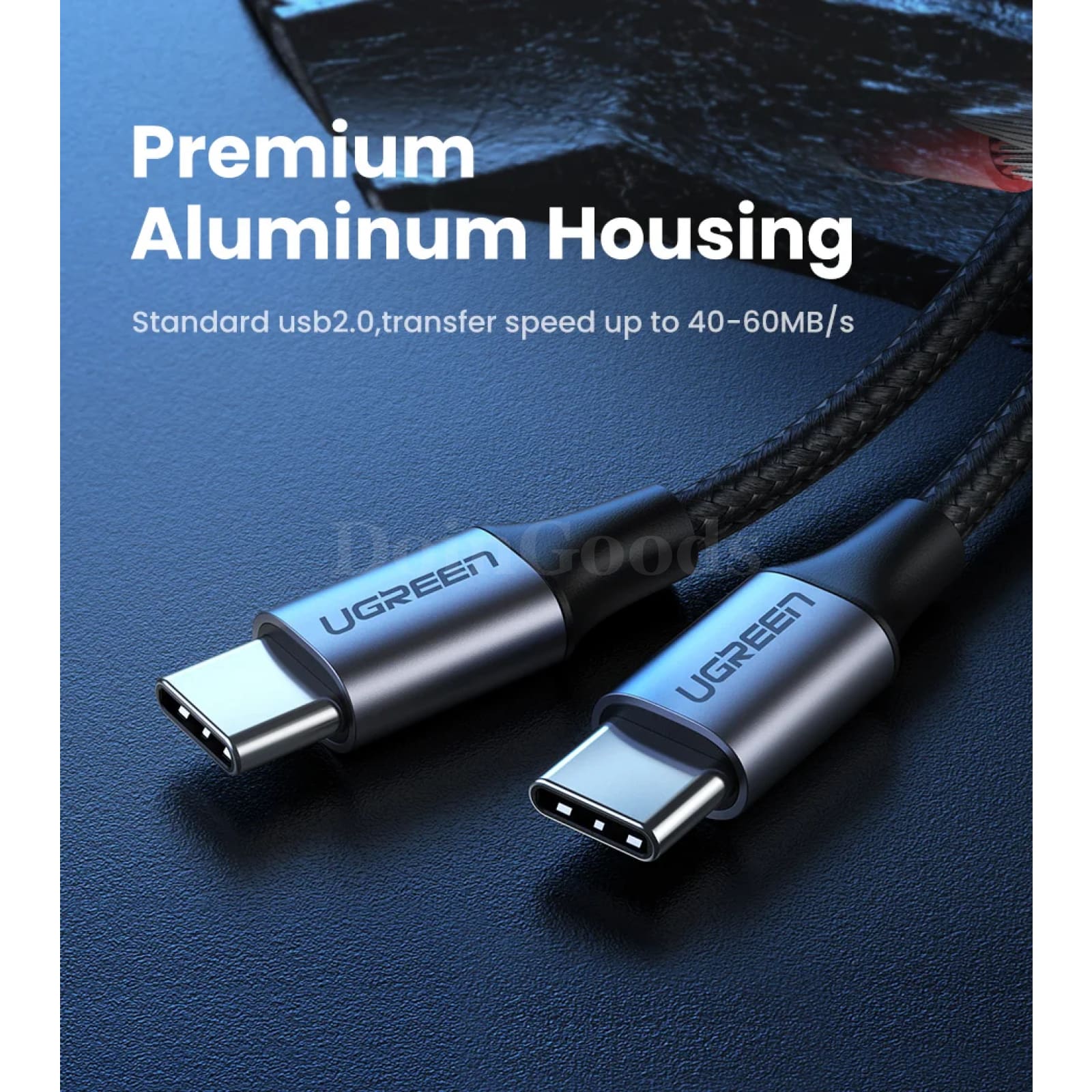 Ugreen 60W 100W Usb Type C To Cable For Macbook Ipad Samsung Xiaomi Pd 3A Fast 301635