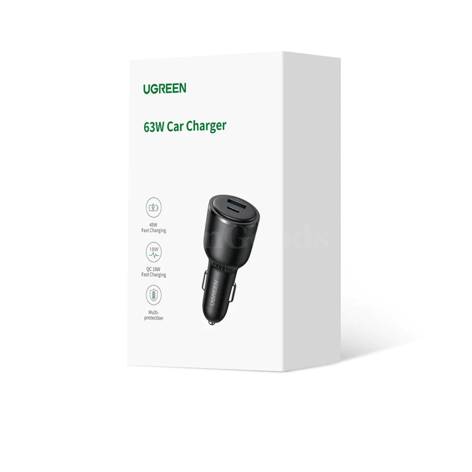 Ugreen 63W Car Charger Pd Qc 3.0 Pps 45W Usb Type C Fast Charging Iphone 301635