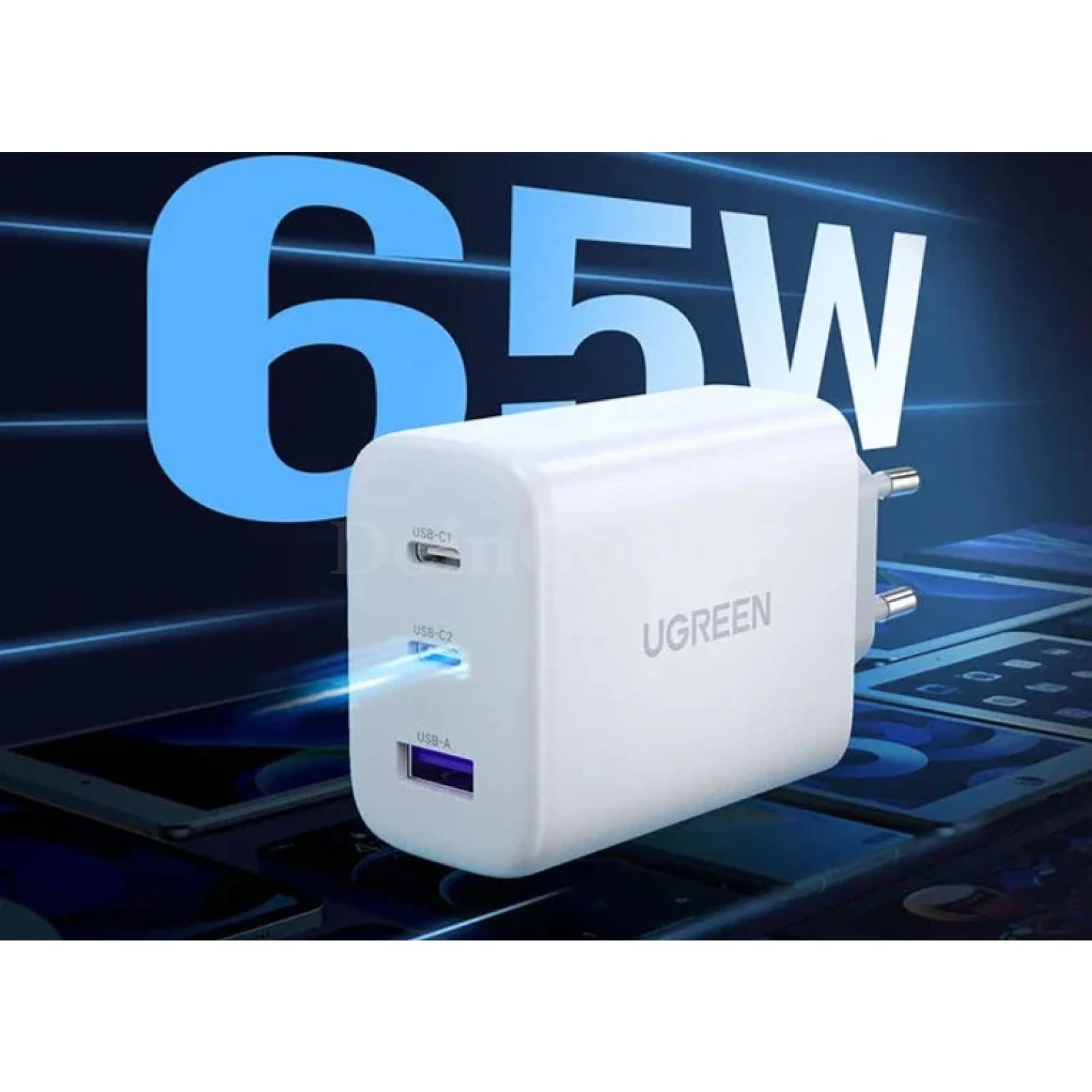 Ugreen 65W Pd Charger Quick Charge 4.0/3.0 Type C Iphone 14 13 12 Pro Max Laptop 301635