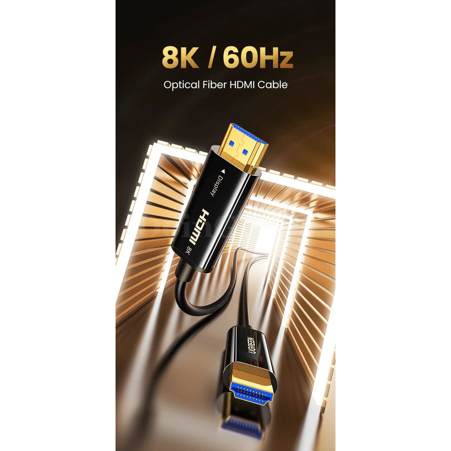 Ugreen 8K Hdmi-Compatible Fiber Optic Cable 2.1 Dynamic Hdr 48Gbps Samsung Tv 301635