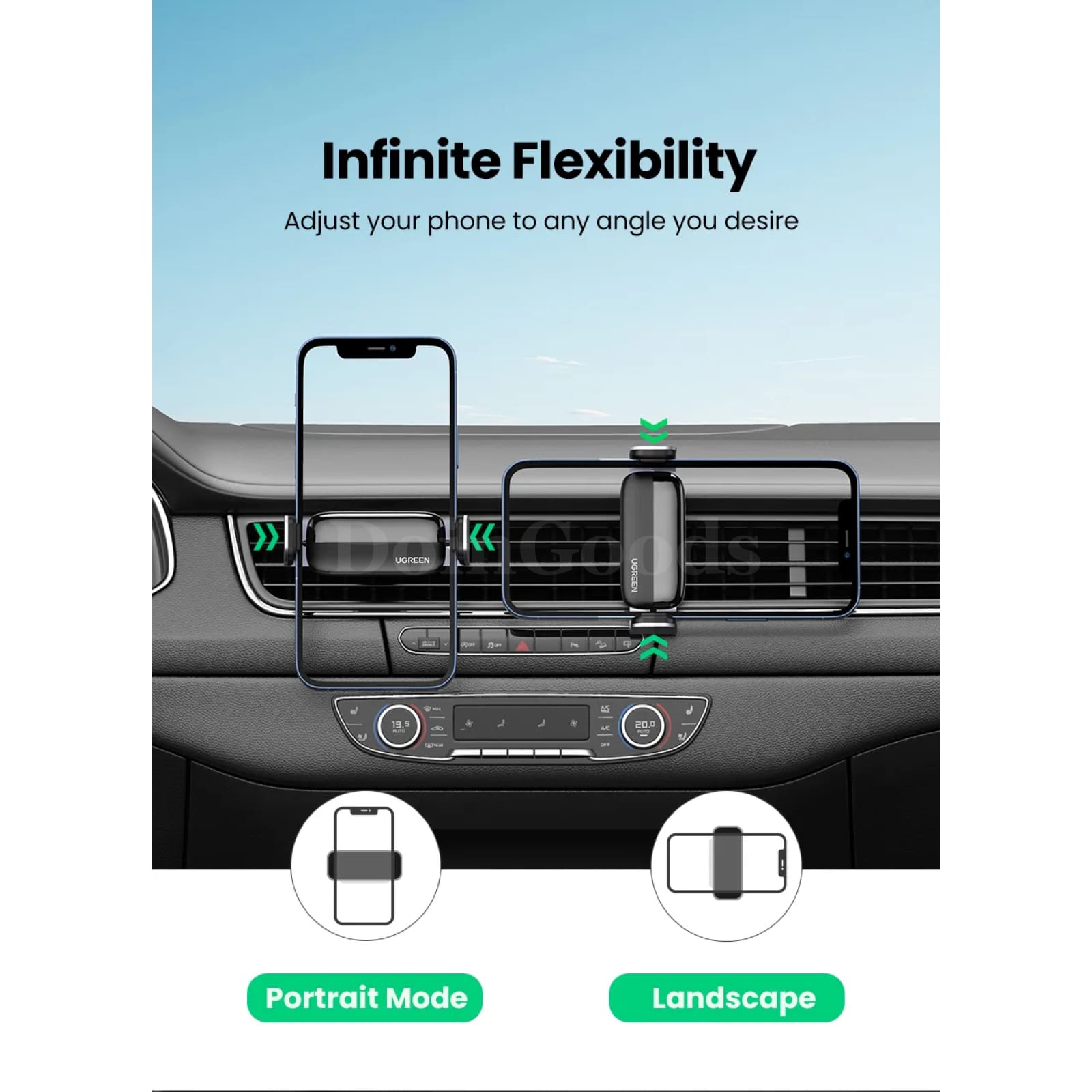 Ugreen Air Vent Car Phone Holder Stand For Xiaomi Samsung Iphone 15 14 301635