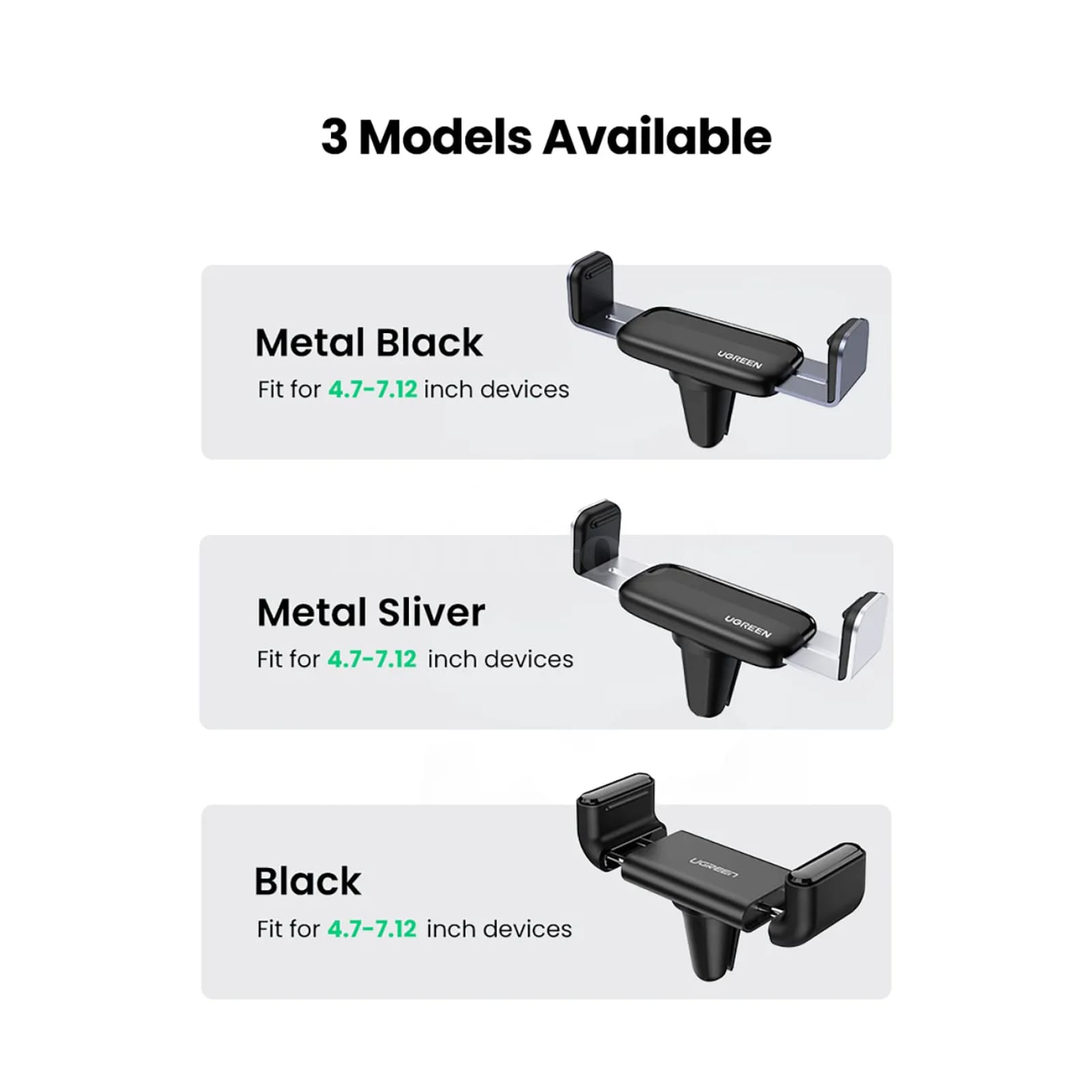Ugreen Air Vent Car Phone Holder Stand For Xiaomi Samsung Iphone 15 14 301635